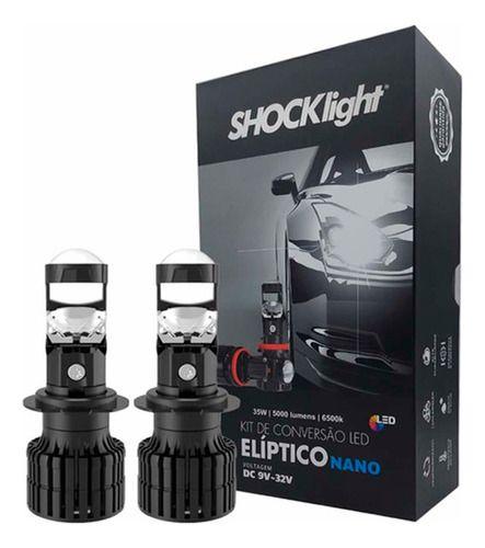 Imagem de Kit conversao led eliptico h7 6500k 12v 5000lm sll-h7 ep shocklight