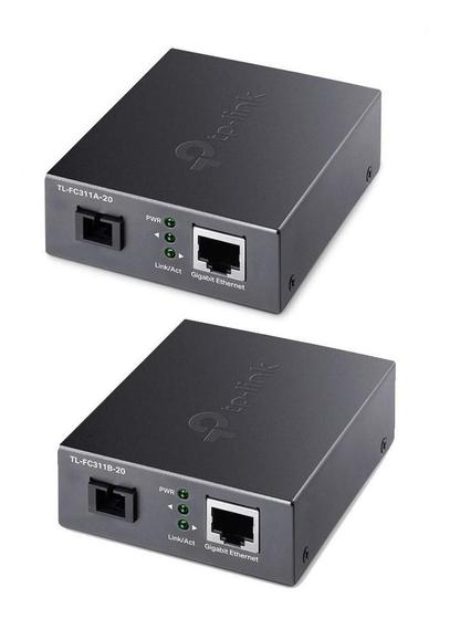 Imagem de Kit Conversor De Mídia Wdm Gigabit Sc Fc311A E Fc311B Tplink