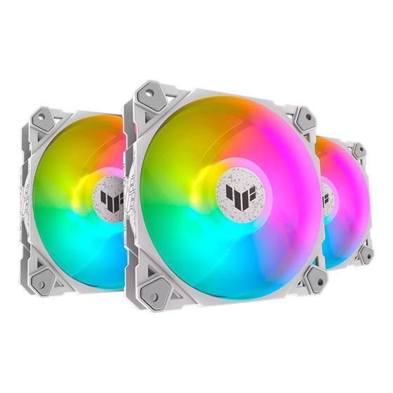 Kit Cooler Fan 3x ASUS Tuf Gaming TF120, 120mm, ARGB, Branco - 90DA0033-B00030 Menor preço em Kit Cooler Fan 3x ASUS Tuf Gaming TF120, 120mm, ARGB, Branco - 90DA0033-B00030