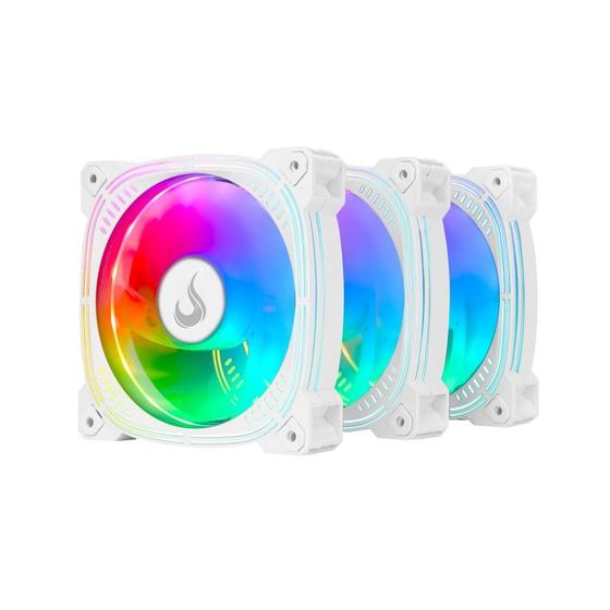 Kit Cooler Fan Rise Mode Aura frost 3 Unidades, 120mm, ARGB