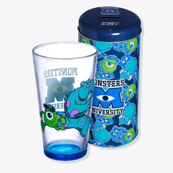 Imagem de Kit Copo 500 ml com Cofre Monstros SA