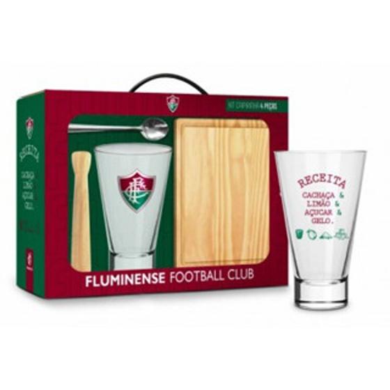 Imagem de Kit Copo De Caipirinha Do Fluminense - Caipiroska C/ Tábua