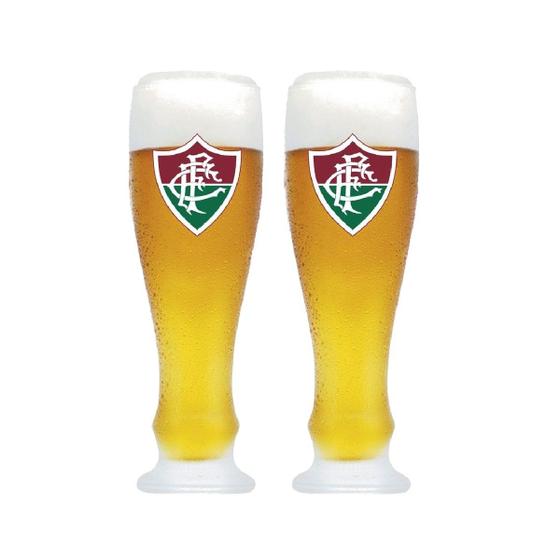 Imagem de Kit Copo de Chopp Fluminense Festa 120 Anos 670 ml 2 Unidades