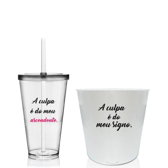 Imagem de Kit Copo E Balde Personalizados Meu Signo