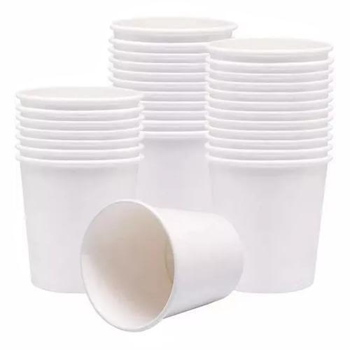 Imagem de Kit copo papel branco 60ml + 200ml com 100 unidades rzkbiopack