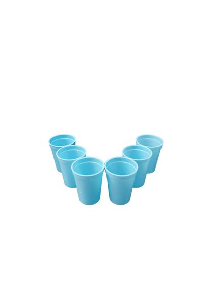 Kit copos 350ml com 6 peças azul micromax Imagem de Kit copos 350ml com 6 peças azul micromax