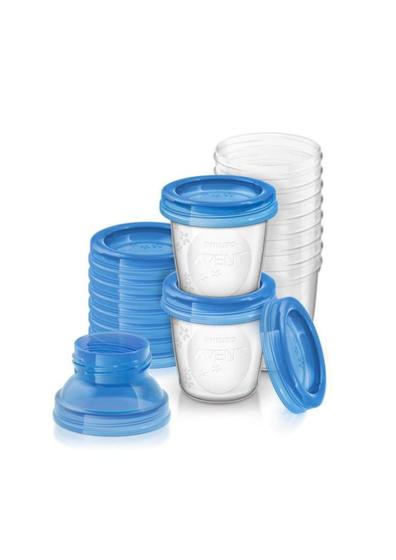 Imagem de Kit copos para armazenamento de leite materno avent 