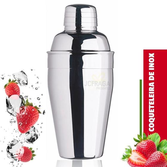 Imagem de Kit Coqueteleira + Socador Inox 500Ml Drinks Caipirinha