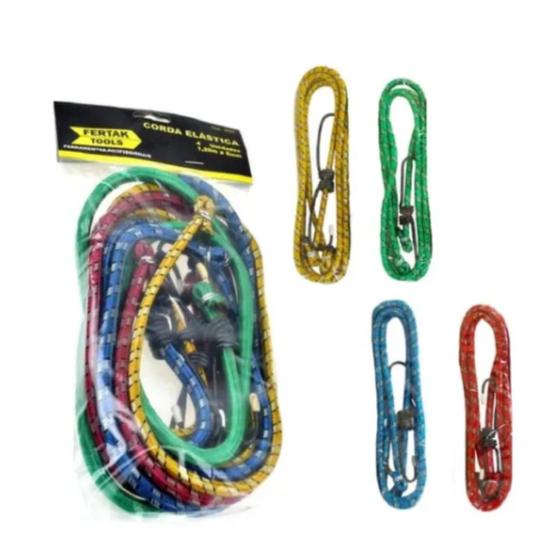 Imagem de Kit Corda Elástica Com 4 Peças 2mx8mm Fertak