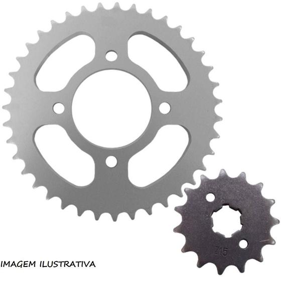Kit Coroa Pinhão Cg Titan Fan 125 2000 a 2008 44/14 HCP0001T Menor preço em Kit Coroa Pinhão Cg Titan Fan 125 2000 a 2008 44/14 HCP0001T