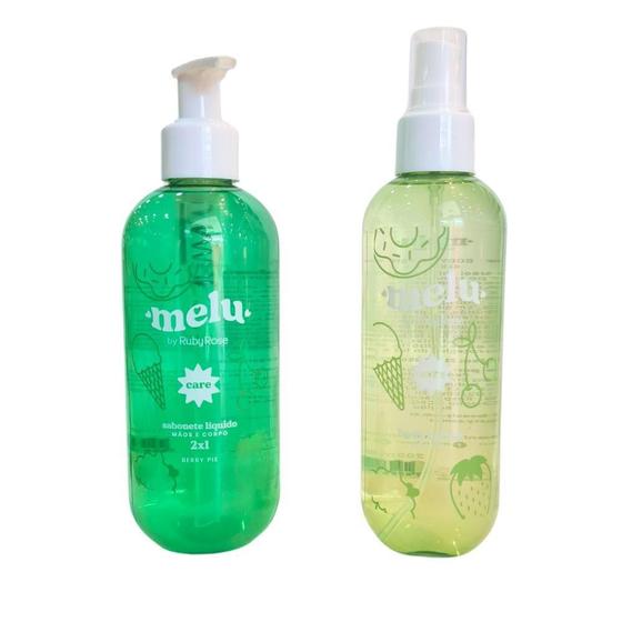 Imagem de Kit Corporal Melu Berry Pie Body Splash 200Ml+Sabonete 250Ml