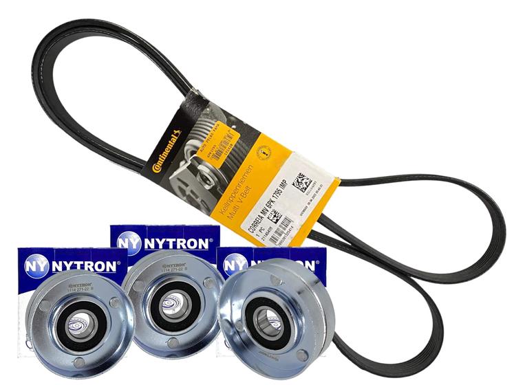 Kit Correia Alternador com Polias Gol G3 G4 1.0 com Direção Hidráulica ...