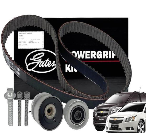 Kit Correia Dentada Cruze 1.8 16v Tracker 2012 a 2016 - GATES - Correia ...