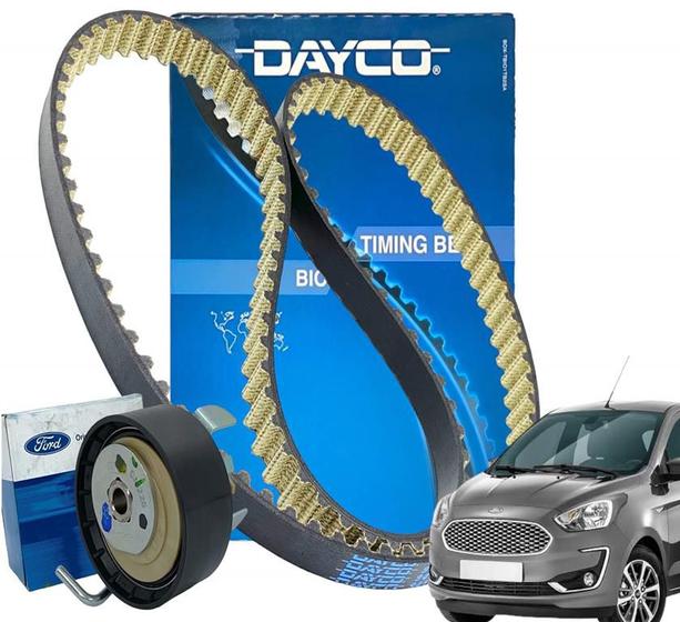 Imagem de Kit Correia Dentada DAYCO + Tensor ORIGINAL FORD Novo Ka 1.0 3cc 2015/...