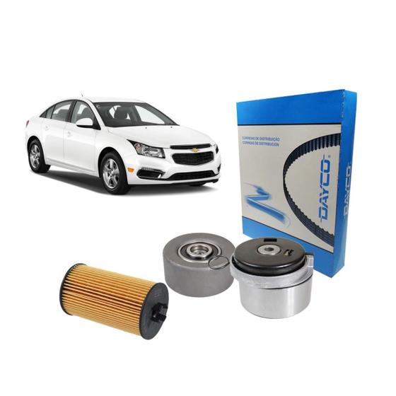 Imagem de Kit Correia Dentada Filtro Cruze 1.8 16v 2015 Oleo Tensor