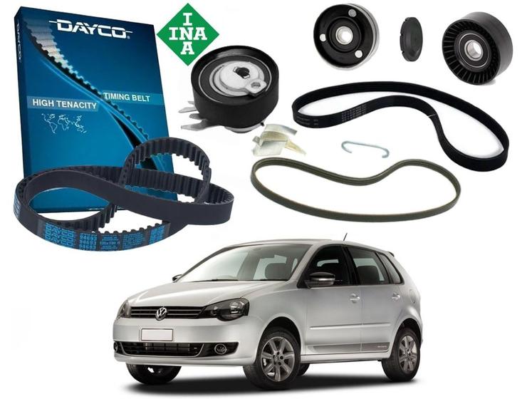 Kit correia dentada tensor correia alternador volkswagen polo 1.6 8v 2012 a 2015 Menor preço em Kit correia dentada tensor correia alternador volkswagen polo 1.6 8v 2012 a 2015