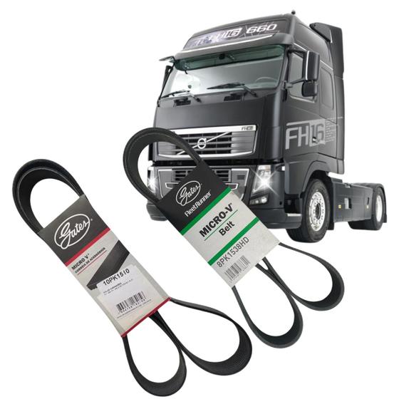 Imagem de Kit Correia Volvo Fh400 Fh440 Fh480 Fh520 Fh540 Motor D13a