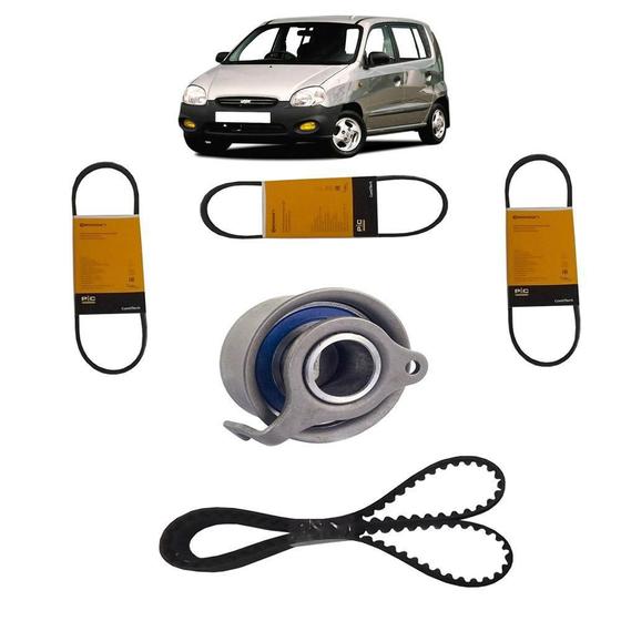 Imagem de Kit Correias E Tensor Hyundai Atos Prime 1.0 12V 98 99 00 01