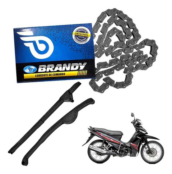 Imagem de Kit Corrente De Comando Crypton 97 Até 8 + Guia + Tensor