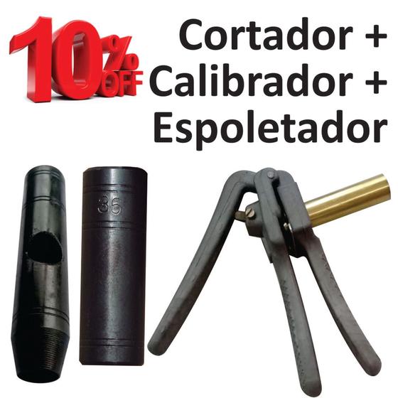 Imagem de Kit - Cortador de Bucha + Calibrador de Cart + Extrator/Espoletador