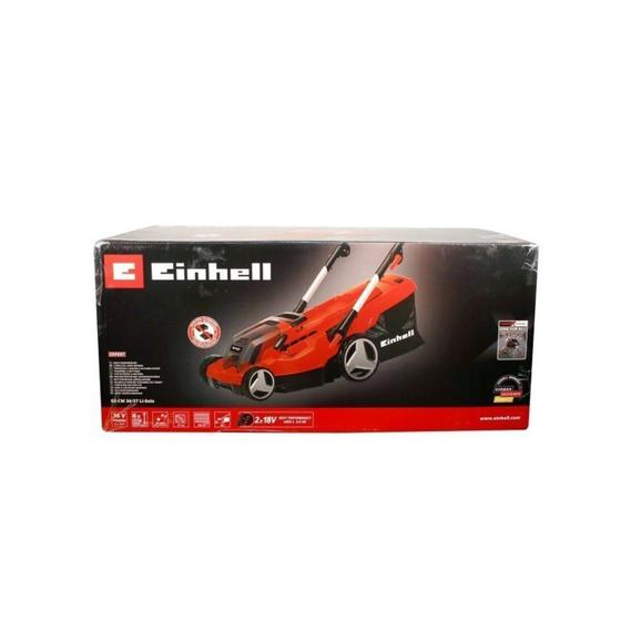 Imagem de Kit Cortador de Grama Ge-cm 36/37 Li-solo Einhell com Bateria Power X-change 18v 5,2ah Plus Einhell Preto