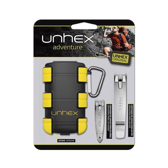 Kit Cortador de Unhas Unhex 2 Unidades+Estojo Adventure Menor preço em Kit Cortador de Unhas Unhex 2 Unidades+Estojo Adventure