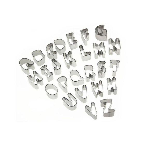 Imagem de Kit Cortador Letras do Alfabeto em Inox - Ke Home