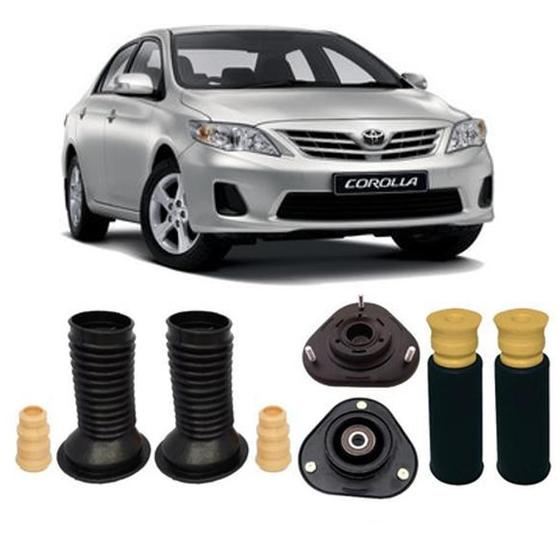 Imagem de Kit Coxim Amortecedor Dianteiro Traseiro Corolla 2011 12 13