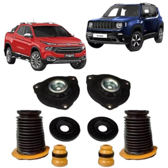 Imagem de Kit Coxim Batente Amort. Dianteiro Fiat Toro Jeep Renegade