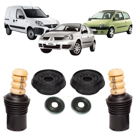 Imagem de Kit Coxim Batente Amortecedor Dianteiro Clio Kangoo Twingo