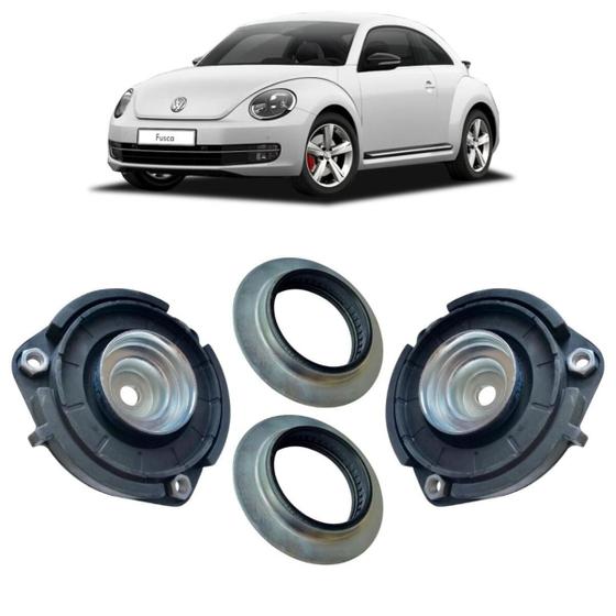 Imagem de Kit Coxim Batente Amortecedor Dianteiro New Beetle Fusca 13/