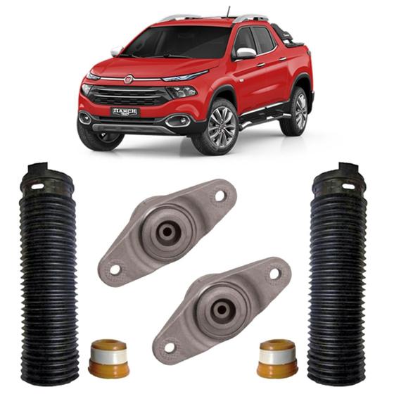 Imagem de Kit Coxim Batente Amortecedor Traseiro Fiat Toro 2016/...