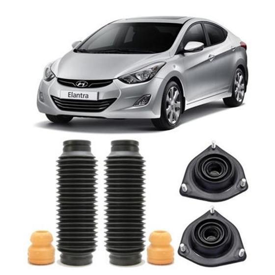 Imagem de Kit Coxim Batente Coifa Diant Hyundai Elantra 2014 2015 2016