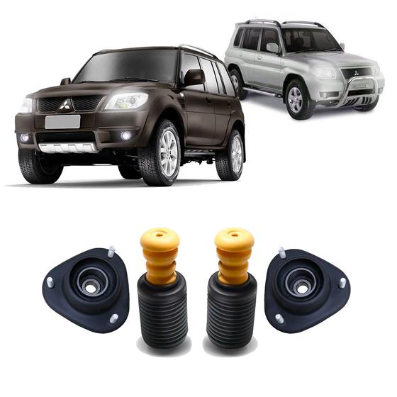 Imagem de Kit Coxim Batente Coifa Dianteira Mitsubishi Pajero Tr4 1999 2000 2001 2002 2003 2004 2005 06 07 08 09 10 11 12 13 14 15