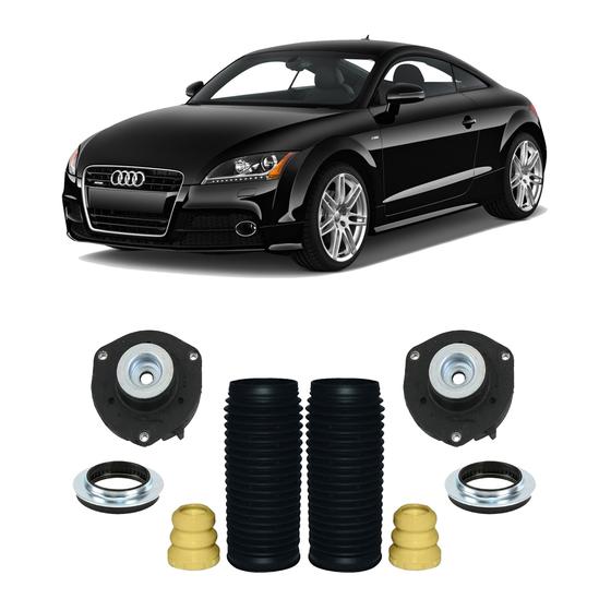 Imagem de Kit Coxim Batente Coifa Dianteiro Audi TT 2008 09 10 11 12