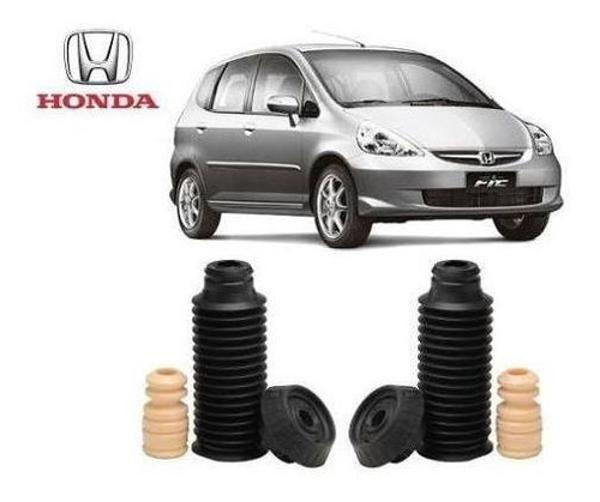 Imagem de Kit Coxim Batente Coifa Dianteiro Honda Fit 2003 2004 2005 2006