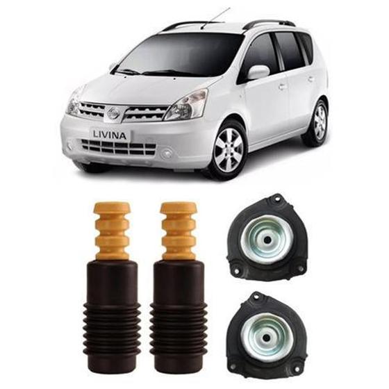 Imagem de Kit Coxim Batente Coifa Dianteiro Nissan Livina 2012 2013 14