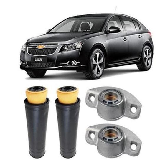 Imagem de Kit Coxim Batente Coifa Traseira Cruze Hatch 2012 2013 2014