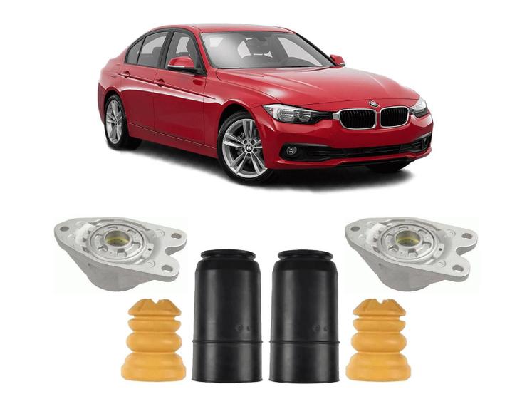 Imagem de Kit Coxim Batente Coifa Traseiro Bmw 316i 2013 2014 2015