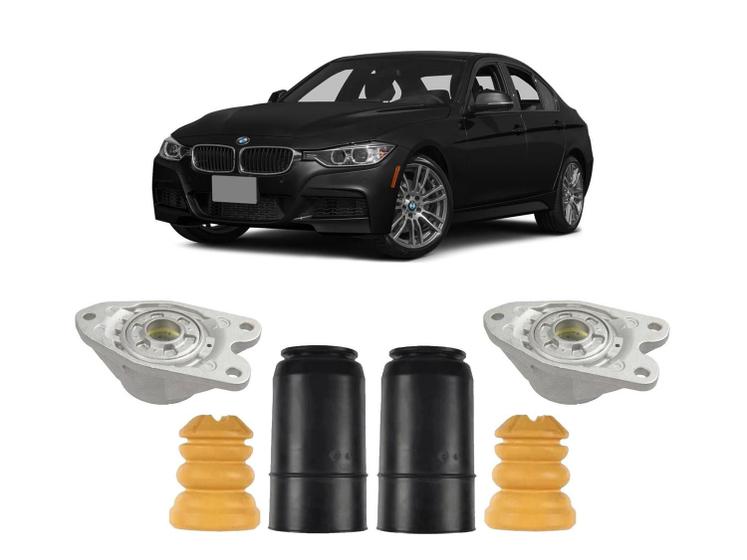 Imagem de Kit Coxim Batente Coifa Traseiro Bmw 335i 2012 2013 2014