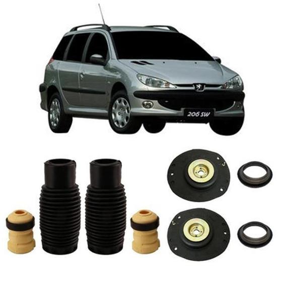 Imagem de Kit Coxim Batente Dianteiro Peugeot 206 Perua 2001 2002 2003