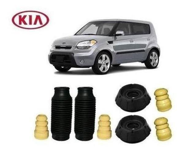 Imagem de Kit Coxim Batente Dianteiro Traseiro Kia Soul 2009 2010 2011 2012 2013