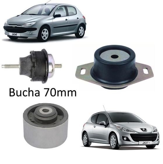 Kit Coxim Motor Cambio Bucha Peugeot 206 207 - Marbo - Outros ...
