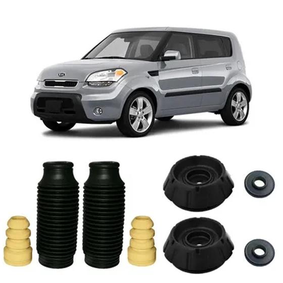 Imagem de Kit Coxim Suspensão Dianteira Kia Soul 2009 2010 11 12 13 14