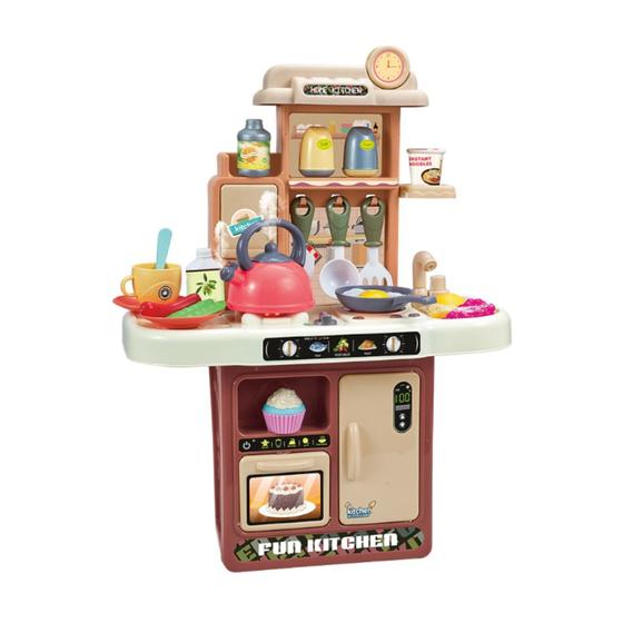 Imagem de Kit Cozinha Brinquedo Infantil Completa Som Luz Acessórios