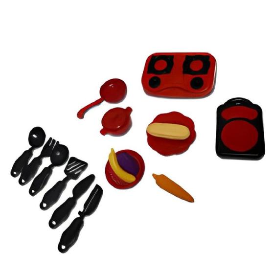 Imagem de Kit Cozinha de brinquedo chef gourmet com 17 peças novidade