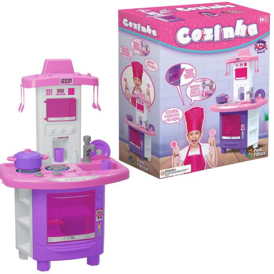 Kit Cozinha Infantil Completa Faz De Conta Sai Gua De Verdade Com