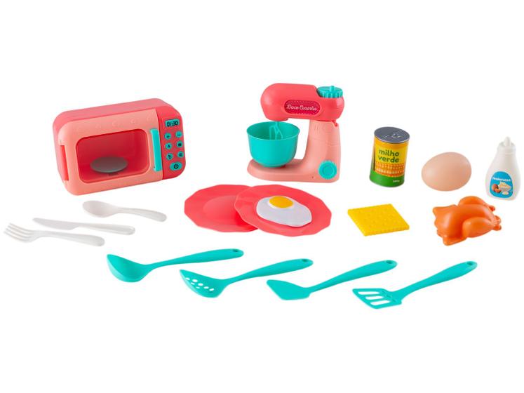 Imagem de Kit Cozinha Infantil Doce Cozinha Micro-ondas e