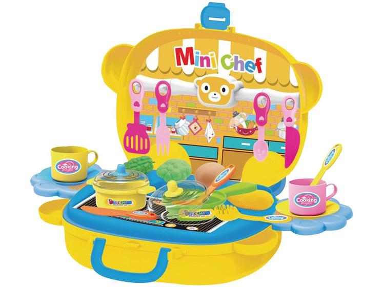 Imagem de Kit Cozinha Infantil Maleta Móvel Mini Chef 