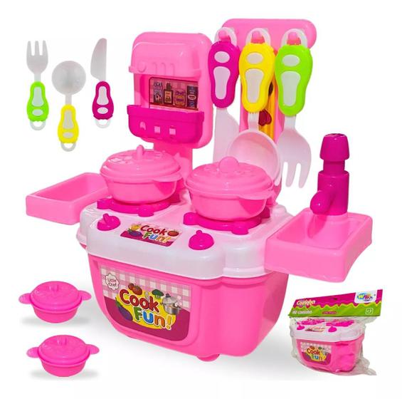 Imagem de Kit Cozinha Infantil  Na Maleta Com  14 Peças 